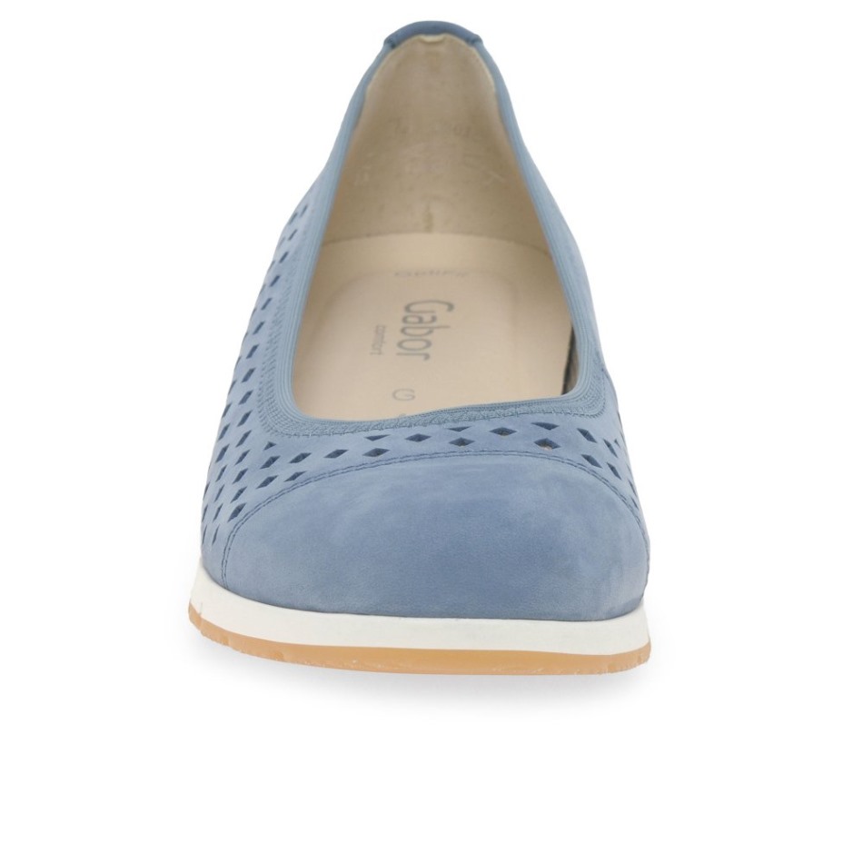 Gabour | Exclusif Berry Dames Punch Détail Chaussures Ciel Nubuck